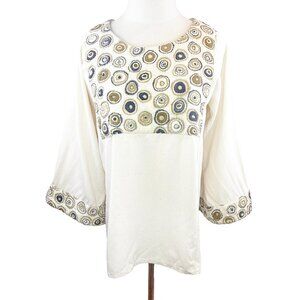 Victoria Rabinowe Santa Fe Hand Quilted and Dyed Tunic Top